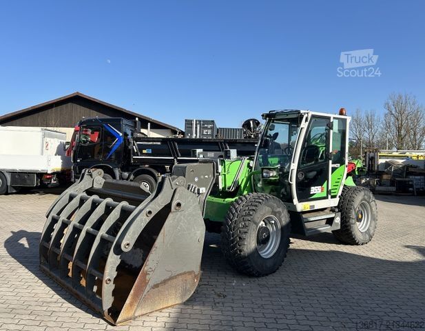Teleskopinis krautuvas SENNEBOGEN 355 E MULTICAB Zusatzhydr. Greifschaufel 2,50 m³