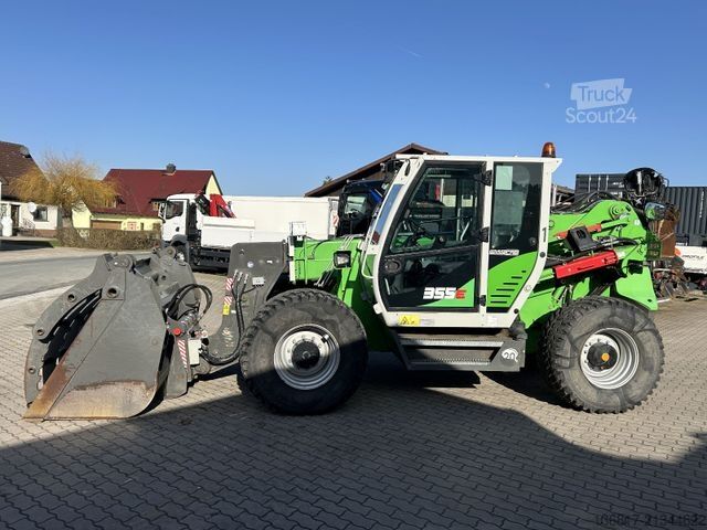Teleskopinis krautuvas SENNEBOGEN 355 E MULTICAB Zusatzhydr. Greifschaufel 2,50 m³