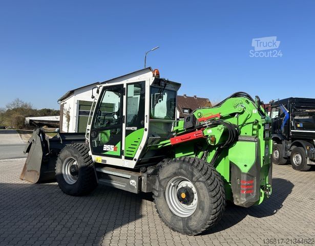 Teleskopinis krautuvas SENNEBOGEN 355 E MULTICAB Zusatzhydr. Greifschaufel 2,50 m³