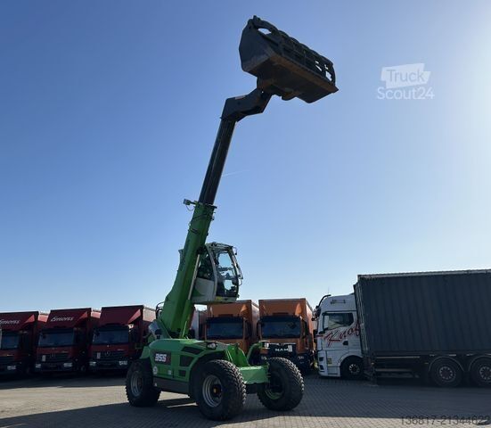 Teleskopinis krautuvas SENNEBOGEN 355 E MULTICAB Zusatzhydr. Greifschaufel 2,50 m³