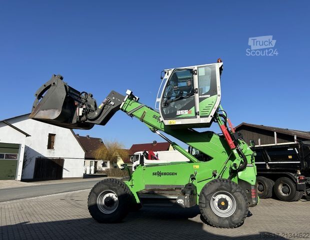 Teleskopinis krautuvas SENNEBOGEN 355 E MULTICAB Zusatzhydr. Greifschaufel 2,50 m³