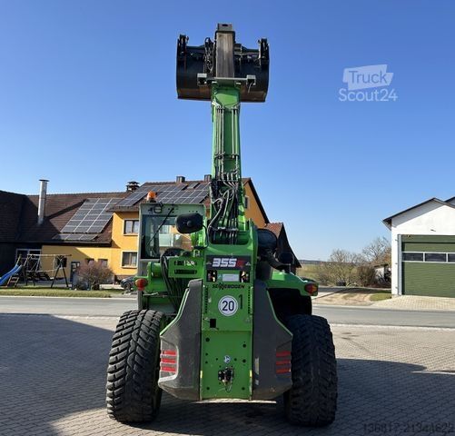 Teleskopinis krautuvas SENNEBOGEN 355 E MULTICAB Zusatzhydr. Greifschaufel 2,50 m³