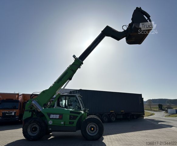 Teleskopinis krautuvas SENNEBOGEN 355 E MULTICAB Zusatzhydr. Greifschaufel 2,50 m³