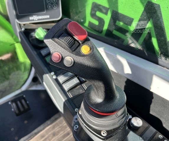 Teleskopinis krautuvas SENNEBOGEN 355 E MULTICAB Zusatzhydr. Greifschaufel 2,50 m³