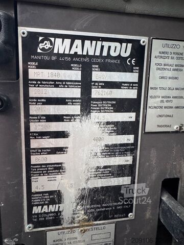 Kolesový nakladač MANITOU MRT 1840 EASY ROTO Voll Austattung