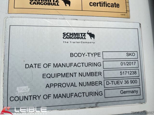 Hladilna polprikolica SCHMITZ CARGOBULL SKO 24/L*Doppelstock*Blumenbreite*Liftachse*