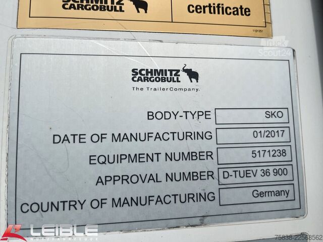 Hladilna polprikolica SCHMITZ CARGOBULL SKO 24/L*Doppelstock*Blumenbreite*Liftachse*