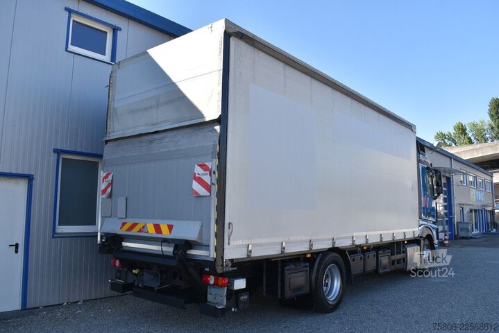 Камион платформа с брезент MERCEDES-BENZ Actros 1843 4x2 E6 AHK Retarder Fahrschulpedale