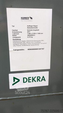 Полуремарке самосвал SCHMITZ CARGOBULL ca. 26 cbm Hlabrund Hinterkipper, Lift