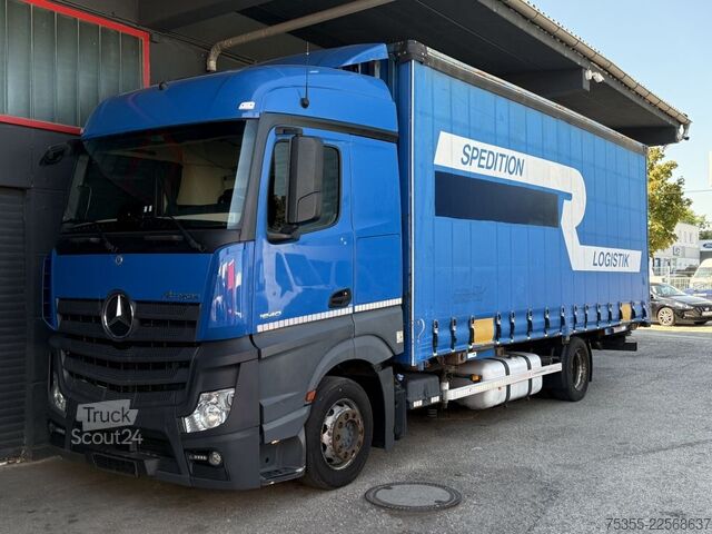 Autocarro con pianale e telone MERCEDES-BENZ Actros 1840 Klima Retarder ACC 7,6m MEGA Jumbo