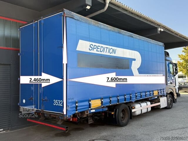 Autocarro con pianale e telone MERCEDES-BENZ Actros 1840 Klima Retarder ACC 7,6m MEGA Jumbo