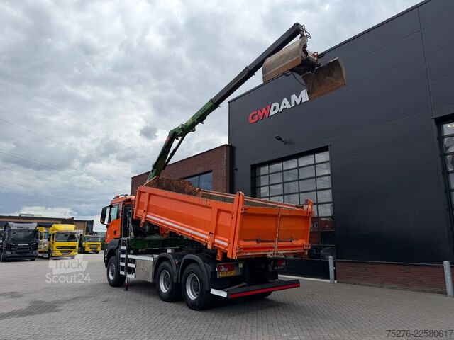 Kipper met kraan MAN TGS 26.400 6x6 Kipper / Z kraan  Euro 6
