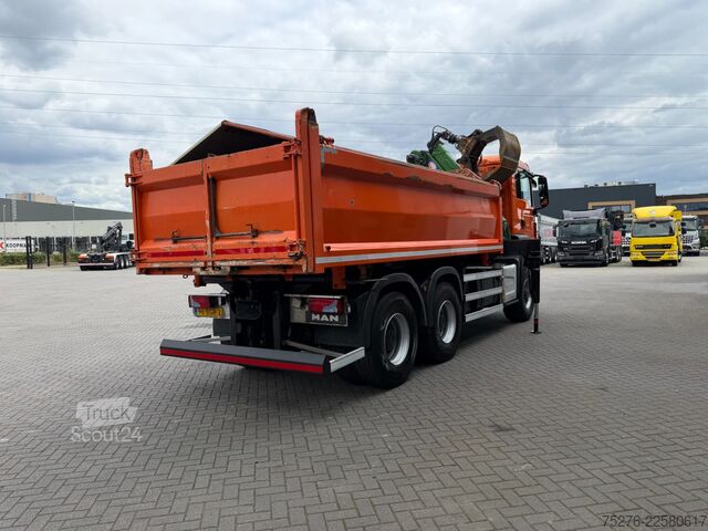 Kipper met kraan MAN TGS 26.400 6x6 Kipper / Z kraan  Euro 6