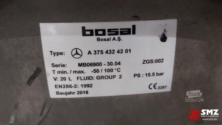 Air boiler Mercedes Occ batterijbak met luchtketels Actros MP4