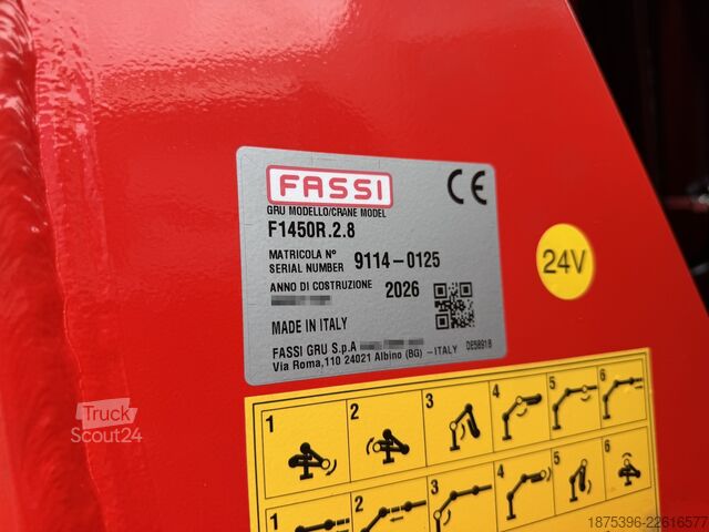 Gru montata su autocarro Volvo Hiab Palfinger Fassi F1450-8 JIB-6