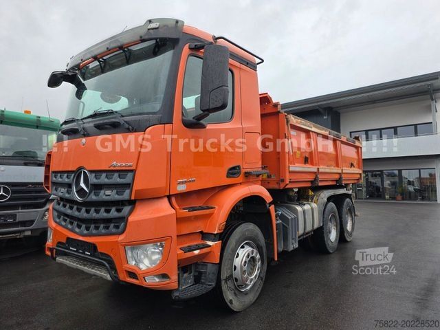 Tresidig tipplastbil MERCEDES-BENZ Arocs 2645 / 6X4 / Manual / Retarder / BORDMATIK