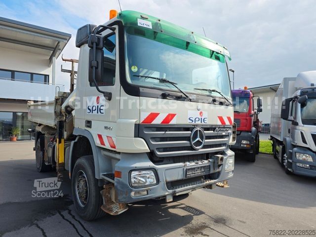 Camion-benne tricar MERCEDES-BENZ Actros 1841 / 4X4 ALLRAD / Atlas 190 / Meiller
