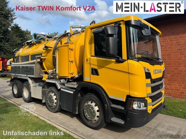 Saugwagen SCANIA G 450 8x4 Kaiser Twister Komfort V2A Funk
