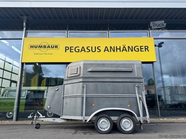 Ló-szállító utánfutó BÖCKMANN 2 Pferdeanhänger Vollpoly 2t.  !! BODEN NEU !!