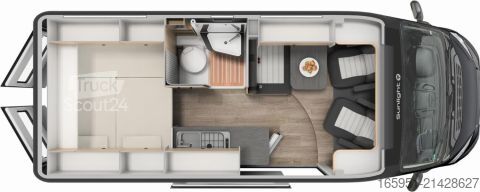Lakóautó Sunlight Camper Van CLIFF 600 X Fiat