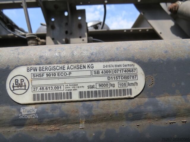 Chasis de intercambio de remolques Wüllhorst Wüllhorst-BDF Anh. Verzinkt Tank f. Verb