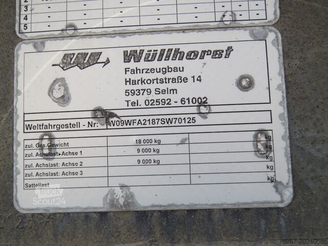 Chasis de intercambio de remolques Wüllhorst Wüllhorst-BDF Anh. Verzinkt Tank f. Verb
