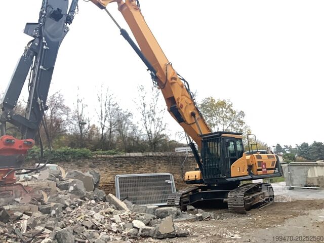Sloop graafmachine Hyundai HX330L with demolition boom, standard boom & shear