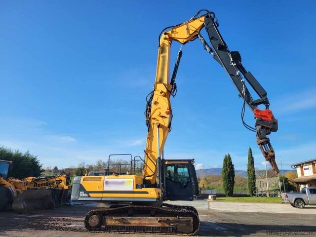 Excavadora de demolición Hyundai HX330L with demolition boom, standard boom & shear