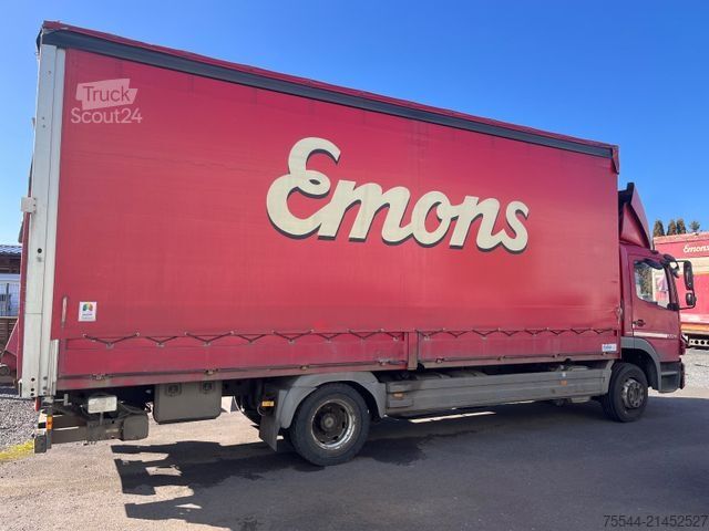 Camion plateau avec bâche MERCEDES-BENZ Atego 1224 L BL/LBW BÄR/Schiebeplane/EURO5/