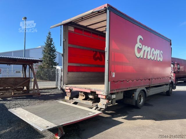 Camion plateau avec bâche MERCEDES-BENZ Atego 1224 L BL/LBW BÄR/Schiebeplane/EURO5/