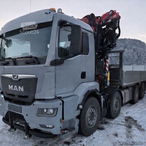 камион с платформа MAN Hiab Palfinger Fassi F545-6 JIB-6