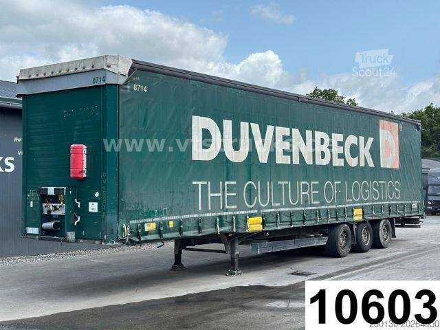 Auflieger mit Pritsche & Plane SCHMITZ CARGOBULL SCB*S3T MegaTrailer Curtainsider Edscha-Verdeck