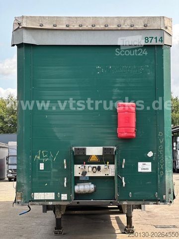 Auflieger mit Pritsche & Plane SCHMITZ CARGOBULL SCB*S3T MegaTrailer Curtainsider Edscha-Verdeck