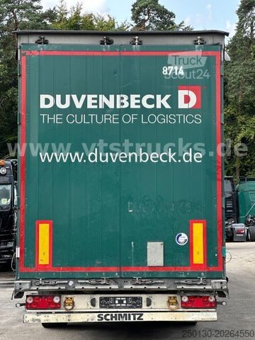 Auflieger mit Pritsche & Plane SCHMITZ CARGOBULL SCB*S3T MegaTrailer Curtainsider Edscha-Verdeck