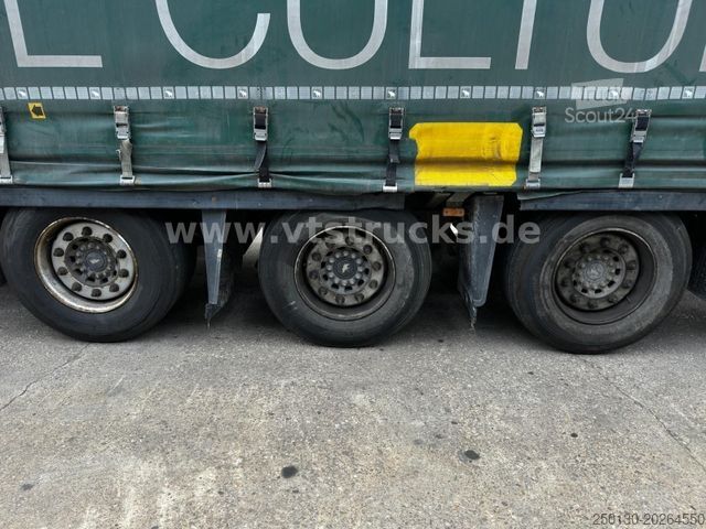 Auflieger mit Pritsche & Plane SCHMITZ CARGOBULL SCB*S3T MegaTrailer Curtainsider Edscha-Verdeck