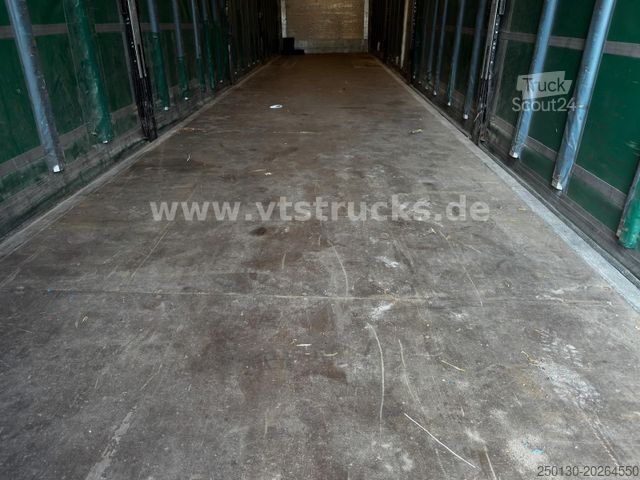 Auflieger mit Pritsche & Plane SCHMITZ CARGOBULL SCB*S3T MegaTrailer Curtainsider Edscha-Verdeck