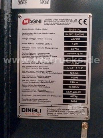 Plataforma de trabajo MAGNI Magni EAB11AC 10,8m Gelenkteleskopbühne 2x vorh.