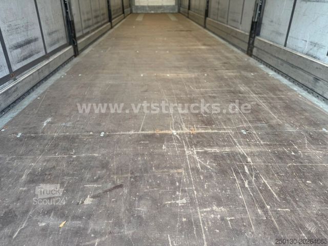 Auflieger mit Pritsche & Plane SCHMITZ CARGOBULL SCS Mega Hubdach Edscha Lift Staplerhalterung