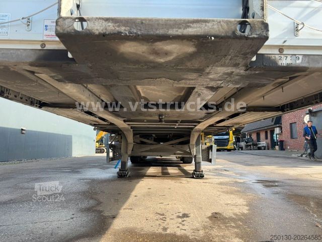 Auflieger mit Pritsche & Plane SCHMITZ CARGOBULL SCS Mega Hubdach Edscha Lift Staplerhalterung