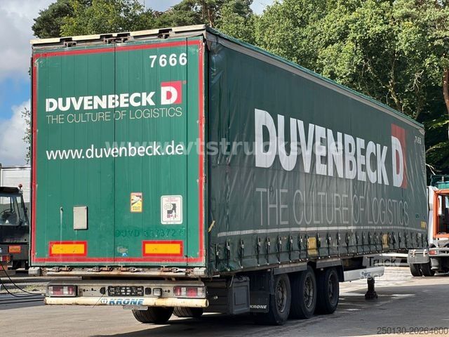 Auflieger mit Pritsche & Plane KRONE SD Megaliner Curtainsider Edscha