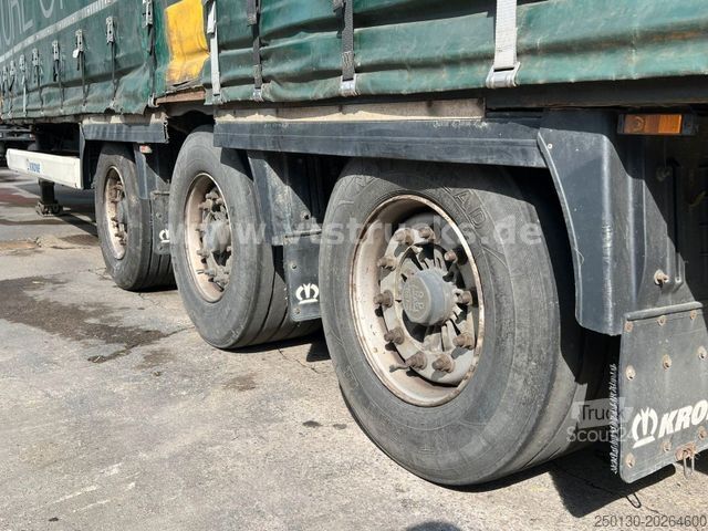 Auflieger mit Pritsche & Plane KRONE SD Megaliner Curtainsider Edscha