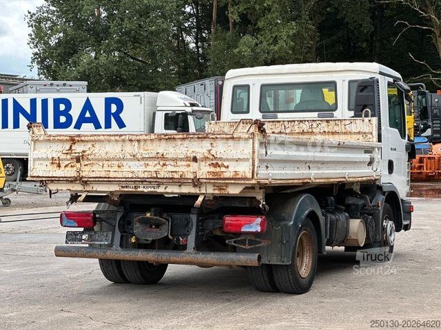 Kiepwagen bestelauto MAN TGL 8.180 4x2 Meiller DSK