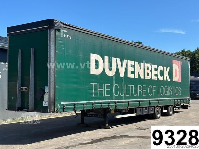 Odprta polprikolica s ponjavo H&W HWDPSS32 Curtainsider 2-Achser
