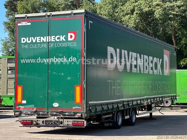 Open oplegger met zeil H&W HWDPSS32 Curtainsider 2-Achser