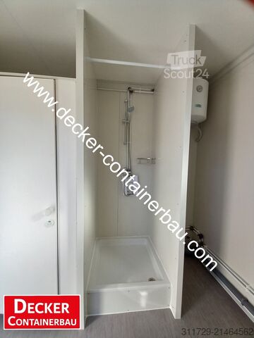 Badrumscontainer Decker Containerbau Sanitärcontainer 10ft, Dushe und WC