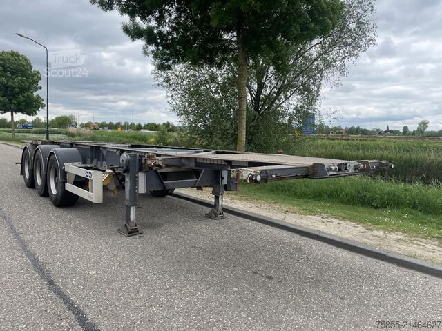 Container transport Van Hool 3B0070 20/30 FT Chassis / BPW Axles / Liftaxle ...