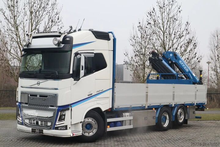 Camion-grue Volvo FH 16.750 | 6X2*4 RETARDER DEMOUNTABLE CRANE EF...