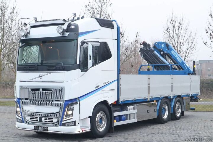 Camion-grue Volvo FH 16.750 | 6X2*4 RETARDER DEMOUNTABLE CRANE EF...