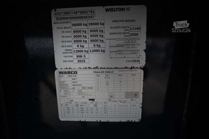 Benne WIELTON ALU - 52 M3 ( Grain/CEREALIERE)
