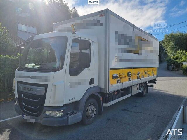 Bőrönd DAF LF 180 FA with side opening and lift